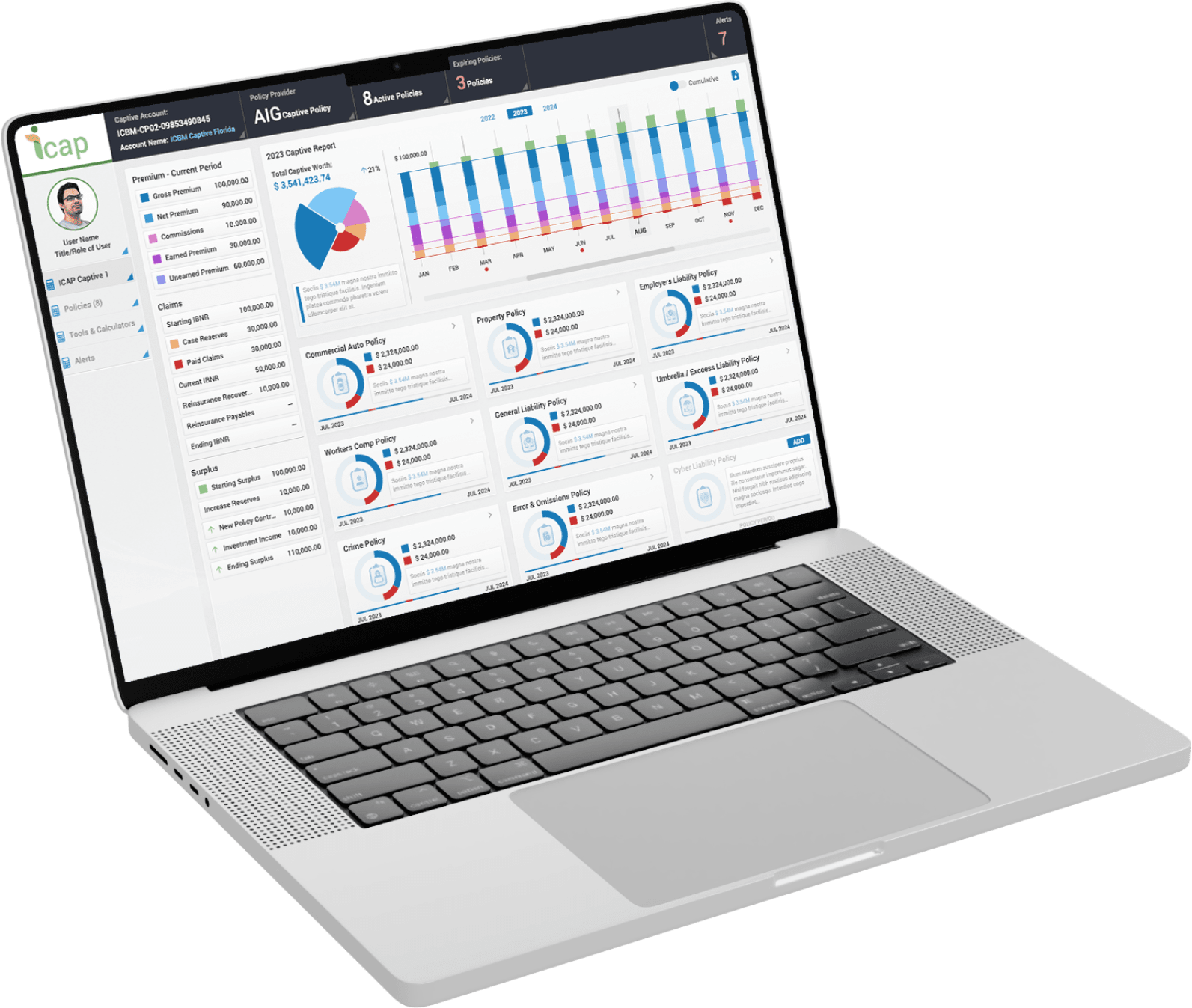 Laptop Dashboard